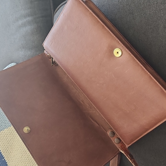 Vintage snakeskin shoulder bag - Picture 4 of 6